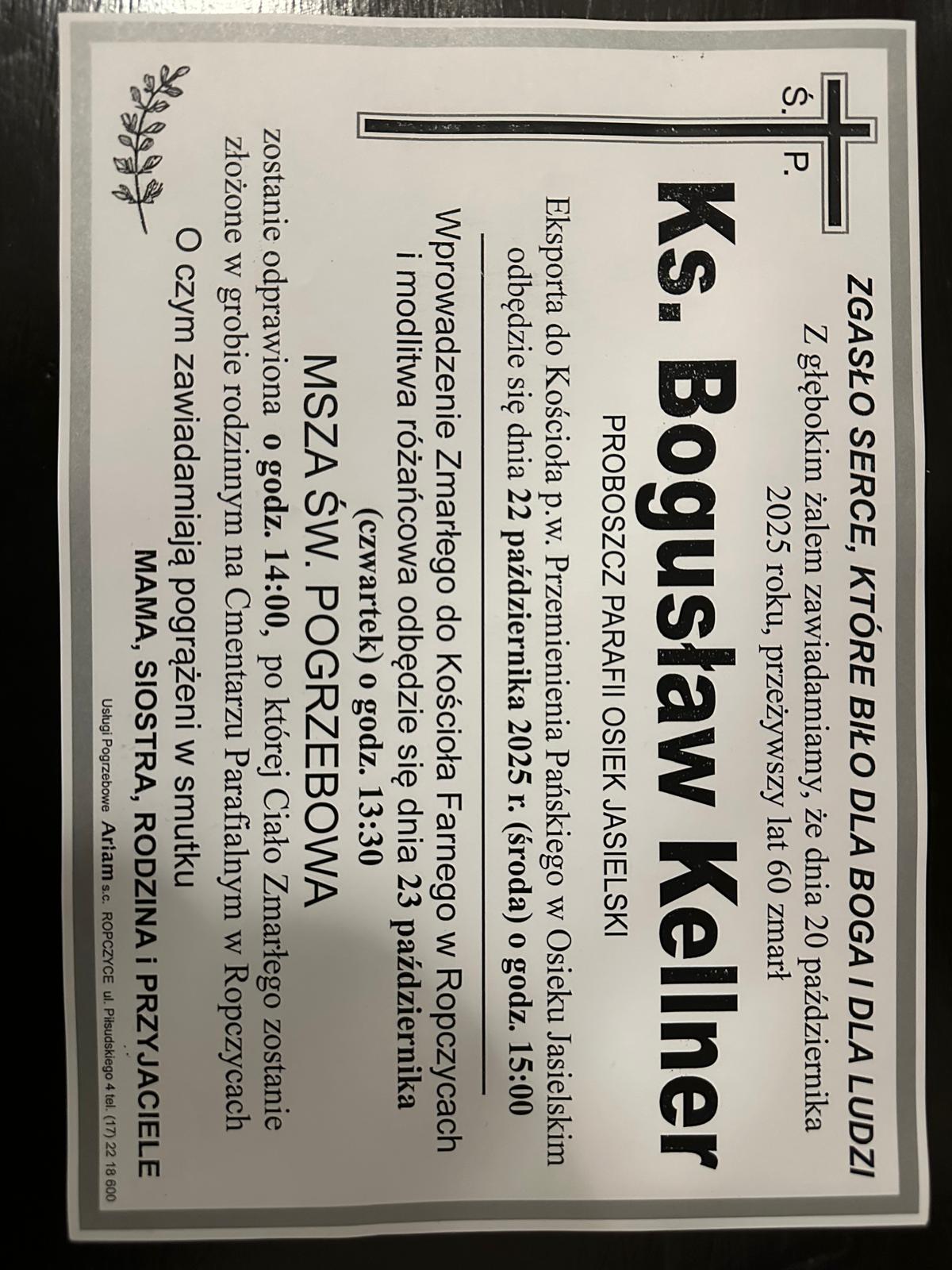 Klepsydra ks. Boguslaw Kellner